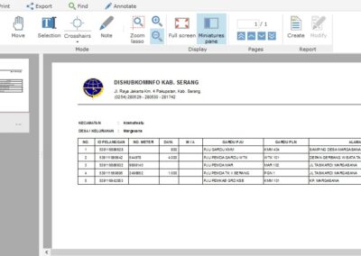 SIMPJU - Sistem Informasi Manajemen Penerangan Jalan Umum - Contoh Laporan